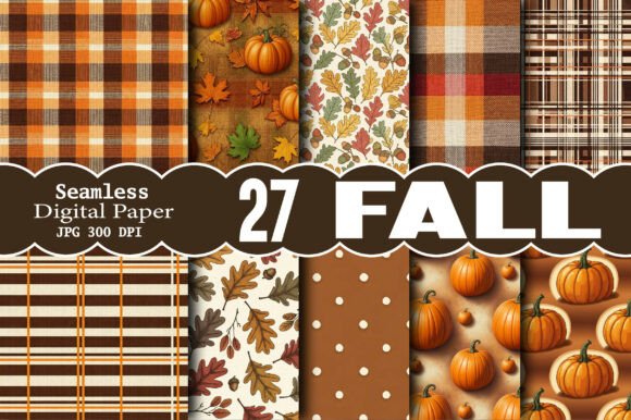 Download Fall SEAMLESS Digital Pattern - Seamless Collection