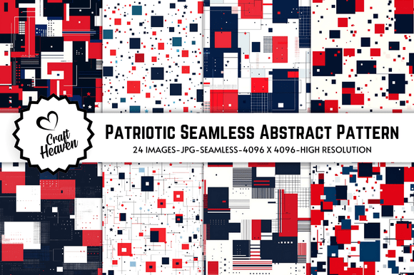 Download Patriotic Seamless Abstract Pattern - Seamless Collection