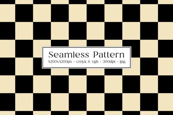 Download Black &amp; Cream Checkered Seamless Pattern - Seamless Collection