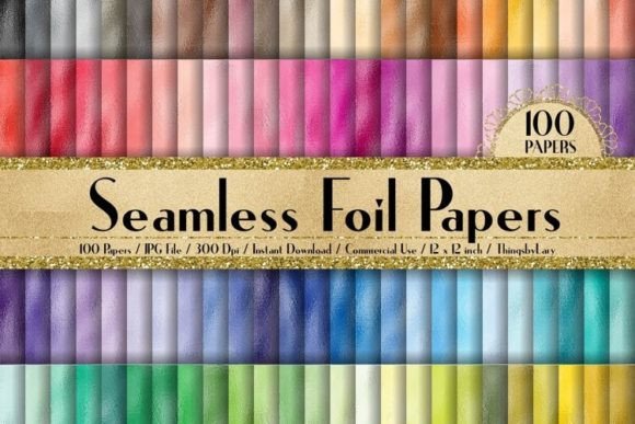 Download Seamless Metallic Foil Papers - Seamless Collection