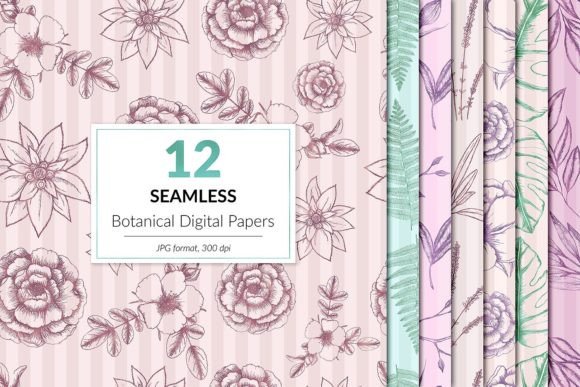 Download Seamless Botanical Backgrounds - Seamless Collection