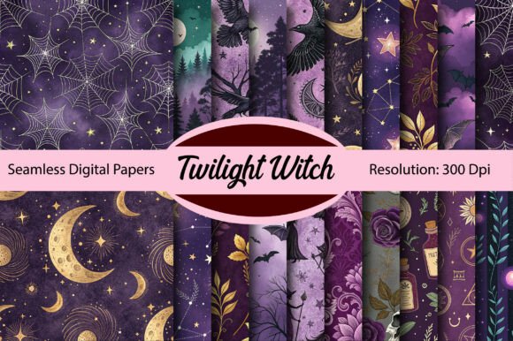 Download Twilight Witch Seamless Digital Paper - Seamless Collection